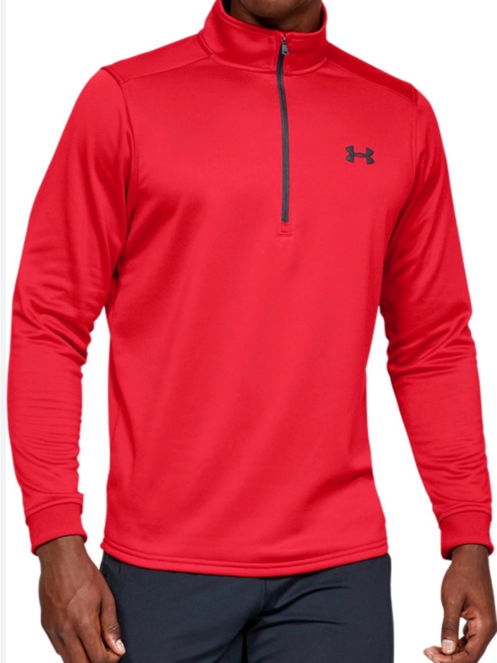Under Armour Men's Red Half-Zip Performance Top